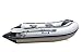Newport 8ft 10in Dana Inflatable Sport Tender Dinghy Boat - 3 Person - 10 Horsepower - USCG Rated, White/Gray