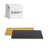 Decora, 5933116 Packung mit 50 Tortentellern, 30 x 20 x 3 cm, Farbe Gold und Schwarz, aus Karton, mit wasserdichter Folie beschichtet, ideal zum Präsentieren und Servieren von Süßigkeiten