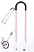 MOSHAY Kids Bicycle Safety Trainer Handle Balanced Push Rod(Pink)