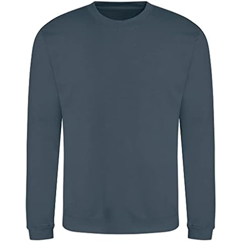 AWDis Men's Crew Neck Sweatshirt, Blue Cover