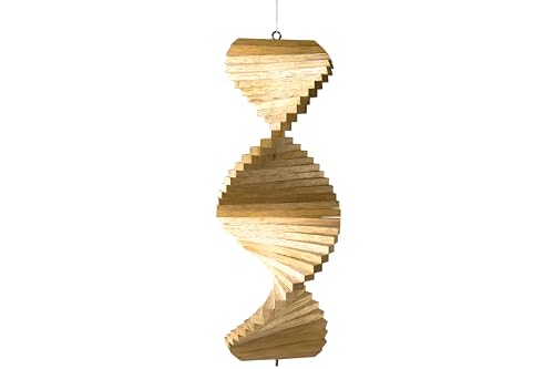 Windspiel Spirale aus Holz, Grösse:ca. 40 cm, Dekoration für den...