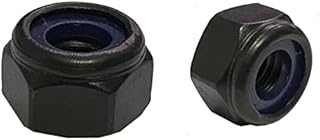 Black Stainless Steel LOCK Nuts M3 M4 M5 M6 M8 - Pack of 6 (M6)