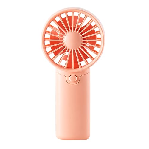 RETUOLWAG Ventilador de mano portátil de 1,5 V, funciona con pilas, pequeño ventilador para viajes al aire libre, oficina, mujeres, camping, viajes