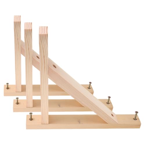 OSALADI Soportes Angulares para Estantes de Madera, 3 Unidades, Instalación Sencilla para Dormitorio y Oficina, Soporte para Baldas de Pared Resistentes