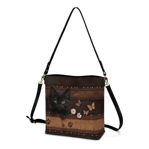 Bolso cuero estilo saco con correa ajustable para mujer miniatura 4