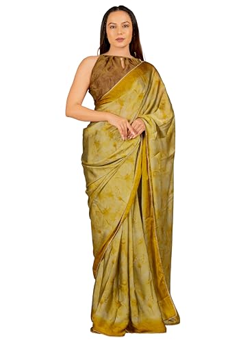 Image of MIRCHI FASHION Women Saree Chiffon Floral Printed | Breathable Festive Occasion Sari for Social Visits with Matching Blouse Piece