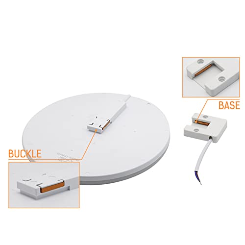 Plafonnier rond LED pour cuisine et cage d'escalier lumineuse - 5