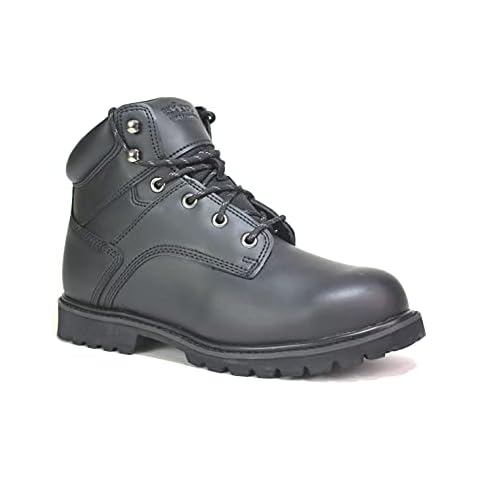 Mens Gents Ankle Combat Safety Steel Toe Cap Lace Up Work Boots UK Size 6-14 Cover