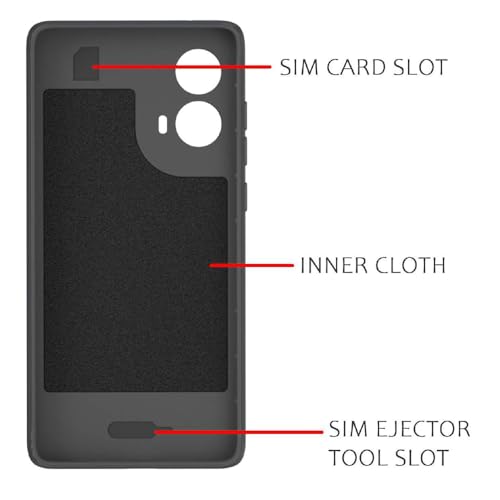 Image of Shockproof Case for Motorola Moto G85 5G | Full Camera Protection | TPU Flexible Back Cover for Motorola Moto G85 5G (Graphite Grey)