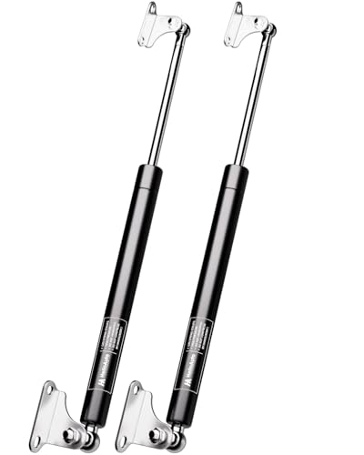 HelloAuto 20 inch 100 lbs/445 N Gas Struts for Rv Bed Lift Kit 20 Heavy Duty Lid Lift Support Gas Shock for Murphy Camper Bed Cover Basement Doors with L-Type Mounts(fit 80-110 Lb) 2Pcs