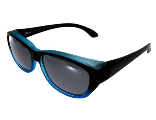 Sur-lunettes noires bleu satin FIT OVER VZ0027LV pour conduire sans éblouissement au soleil