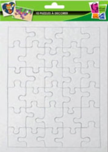 10 puzzles of 30 parts to decorate - 20 x 13 cm...