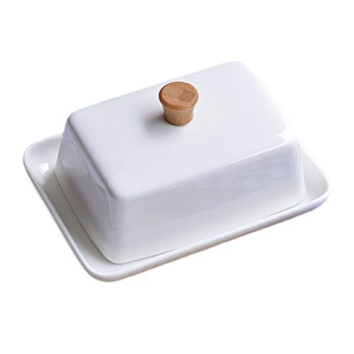 Portaburro Pure White Ceramic Sushi piccolo piatto Piatto di frutta con piatti coperchio Belle delicato piatto Paste Piatto Piatto di burro Burriere