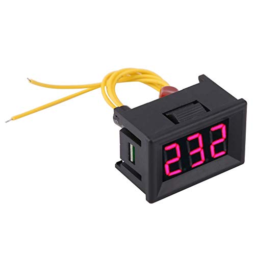 Compact 0.36 LED Indicator Voltmeter for AC Voltage Measurement 70-380 V, Clear Measured Values, Simple