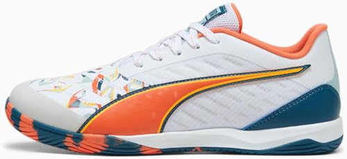 PUMA - Mens Ibero Iv Creativity Shoes, Color White/Hot Heat/Turquoise Surf/Ocean T, Size: 10.5 M US