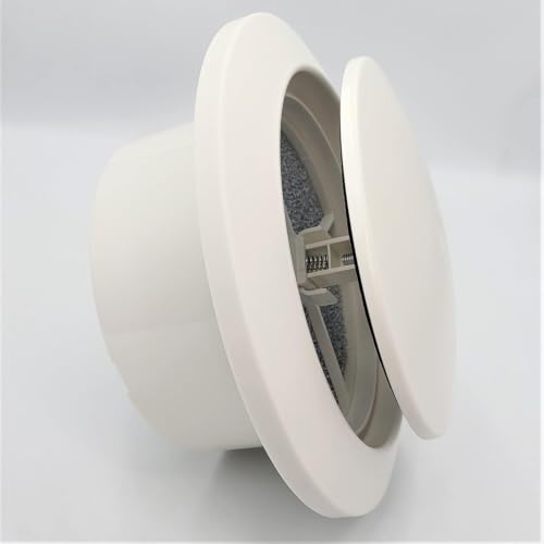 Image of Astberg 3 Step Diffuser With Dust FilterDucting Cover(150MM /6) /Exhaust Supply Ceiling /Diffuser Exhaust /Pipe Diffuser /Supply Valve /Air Vent /Inline Duct Ventilation System Accessories,White