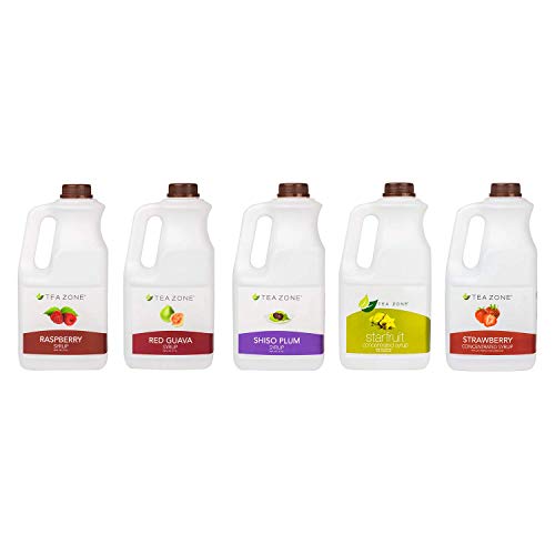 Tea Zone 64 Fl. Oz Raspberry Syrup #TOP6