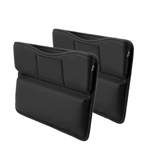 Tumecos Car Gap Storage Pocket Seat Side Pocket Car Seat Gap Filler Console Side Pocket Car Seat Gap Storage Box Car Seat Side Pocket Multifunctional Car Supplies 2 Black Nappa #TOP5