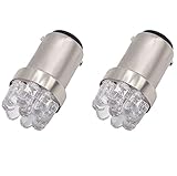 Shangyuan Led 90 Bulb for Boat Navigation Lights, 1004 Led Bulb for Boat Anchor Light Stern Light, BA15D Led Bulb for Boat Lights Bow and Stern, Marine Led Bulb for Perko Light DC12V 2PCS