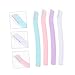 Outanaya 12pcs Assorted Color Eyebrow Trimmers Stainless Steel Brow Shavers Ergonomic Handle for Precise Facial Hair Removal Beauty Tools for Women
