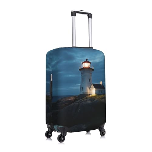 Travel Luggage Cover Fashion Suitcase Protector Lighthouse at Night Spandex Baggage Covers Washable Suitcase Covers Anti-Scratch Luggage Cover Protectors Fits 18-32 Inch Suitcases Medium2