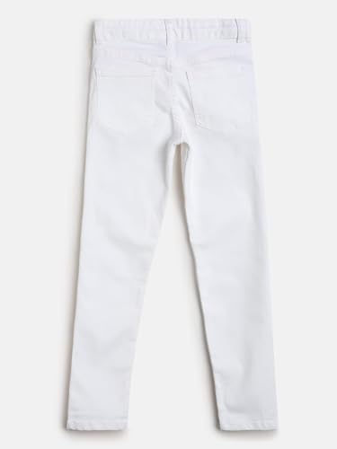 Image of Tales & Stories Boys Slim Fit Denim Jeans | 5-Pocket Stylish Mid-Rise Pants| Durable Cotton Denim Lycra with Button Closure | Casual Wear