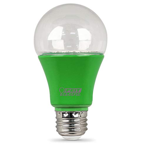 Feit Electric A19/GROW/LEDG2/4 60W Equivalent 9W Indoor and Outdoor Full Non-Dimmable, 449nm Blue