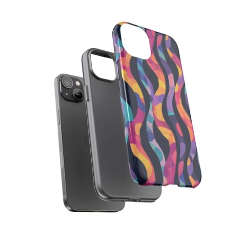 Coque rigide pour iPhone 14 Plus motif abstrait coloré - 3