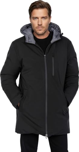 Schott NYC Homme Fargo2 DOUDOUNE ZIPPEE SOUDEE, Noir, M EU