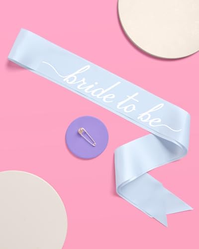 xo, Fetti Blue Bride to Be Sash | Bachelorette Something Blue, Bridal Shower Accessory, Bach Party Decorations, Bridesmaid Gift, Engagement Party Supplies