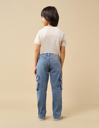 Image of Relaxed fit Boys Cotton Jeans