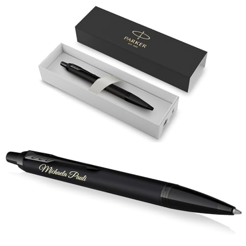Stylo à bille gravé PARKER IM noir mat, une idée cadeau d'exception pour marquer les esprits