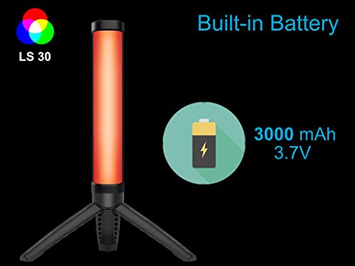 Image of Simpex LS 30 Mini RGB Led Light Stick with Built in Battery with Magnet Plates, Table Top Tripod for Professional Shoots
