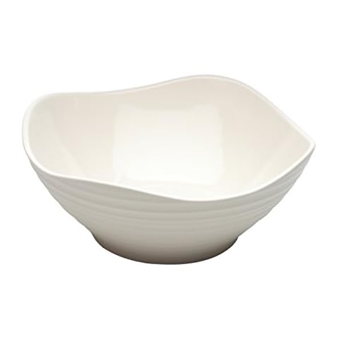 Mikasa Swirl White Square Soup Bowl, 7-Inch Cover