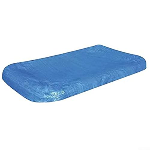 Copertura rettangolare in PE per piscine gonfiabili fuori terra, antivento, antipioggia e resistente ai raggi UV, con elastico per bordi, 224 x 154 x 25 cm (B (224 × 154 × 25 cm)