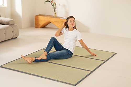 Mustmat Tatami Mat Queen Rush Grass Japanese Floor Mattress 60" X 80" #TOP2