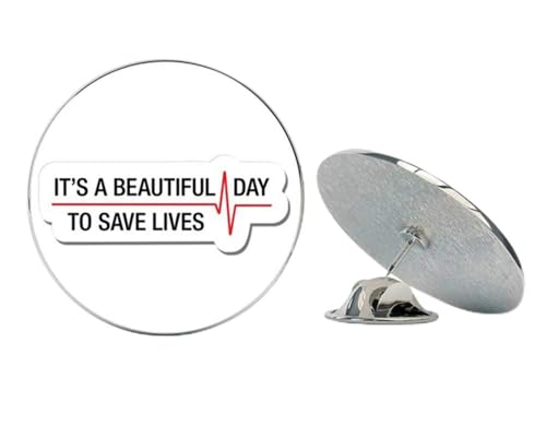 Grey's Anatomy Beautiful Day to Save Lives Metal 0.75