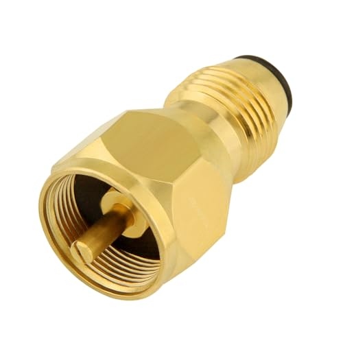 Joywayus 1LB Propane Tank Refill Adapter Solid Brass Universal Mini Propane Fill Adapter for Disposable Small Propane Bottle - Thumbnail 5