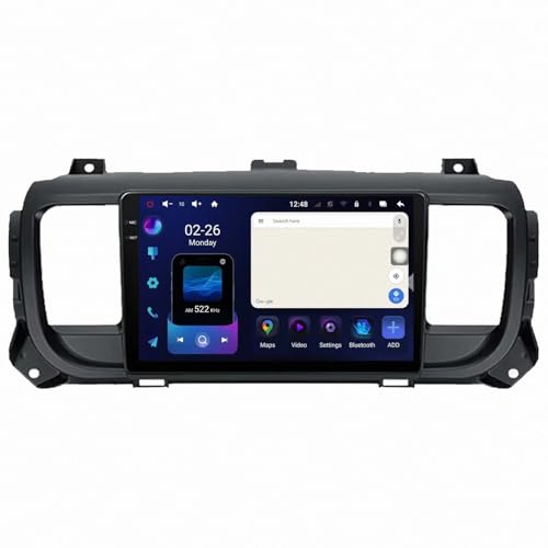 Pantalla Carplay 2 DIN para Peugeot Expert 3: viaja conectado con GPS y Siri