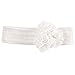 Mud Pie Ivory Chiffon Flower Headband, White, one size fits most