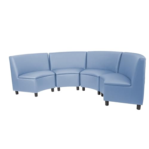 Image of FDP Kid Comfort Collective Modular Wedge Chairs, 4-Pack - Powder Blue