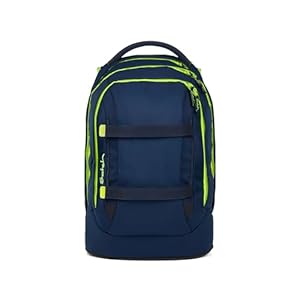 Satch Toxic Yellow Dunkelblau Schulrucksack 30L