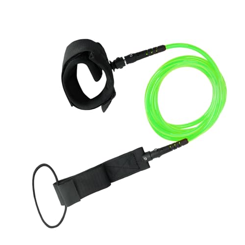 aqxreight Surfboard Leash Surf Leash Stand Up Paddle Board for Short Board Stand Up Paddle TPU with Pulling Str Feet Surf LeashStand LeashStay on Boa (7ft)