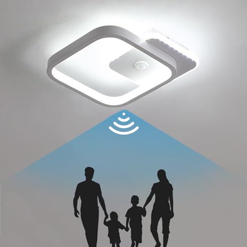 LED Deckenleuchte Kaltweiss Mit Radar Bewegungsmelder Deckenlampe mit...