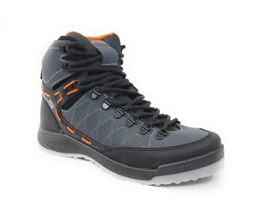 Image of ADD GEAR CTR - Trekking Waterproof Lightweight High Ankle Shoes Anti-Skid Hiking, Sahyadri Mountain Boots for Men and Women in Action Sherpa-2 (Cement)