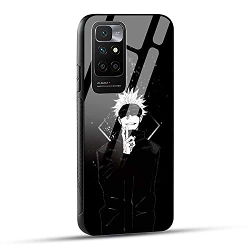 Image of NDCOM for Redmi 10 Prime 2022 Back Cover Anime Premium Printed Glass Case