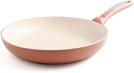 Essenso Lazio Enameled Nonstick Ceramic Frying Pan 11โ, PTFE/PFOA Free, Orange