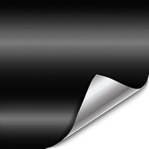 VViViD+ Ultra Matte Deep Black Vinyl Car Wrap Roll with Nano Air Release (1ft x 5ft)