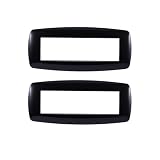 gloca Placche Slim Plastica Compatibili Living (2 Pezzi Nero, 7 Posti)