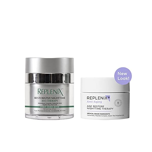 Replenix Age Restore Nighttime Therapy Face Cream, Anti-Aging Medical-Grade Facial Moisturizer for Mature & Dry Skin